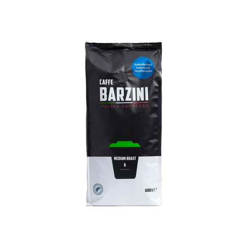 Barzini Decaf Medium Roast Coffee Beans Rfa 1 kg