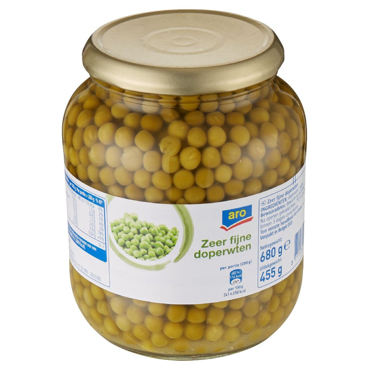aro Peas Extra fine 680 g