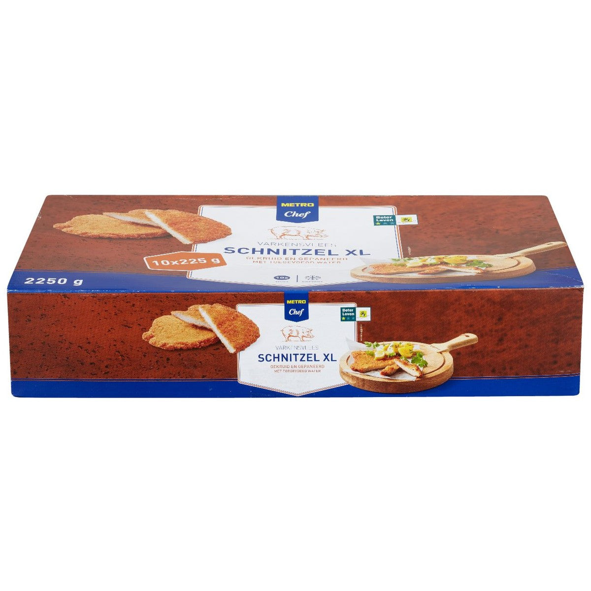 Frozen pork big schnitzel Beter Leven quality mark 1 star 10 x 225 g