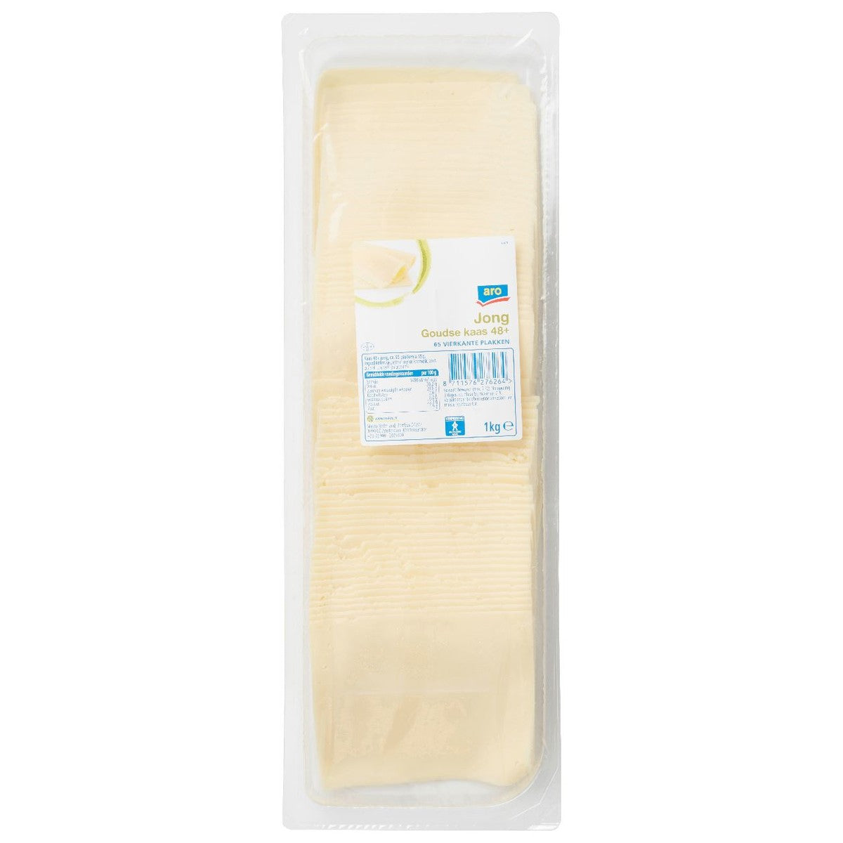 aro 48+ young Gouda cheese 65 slices 1 kg