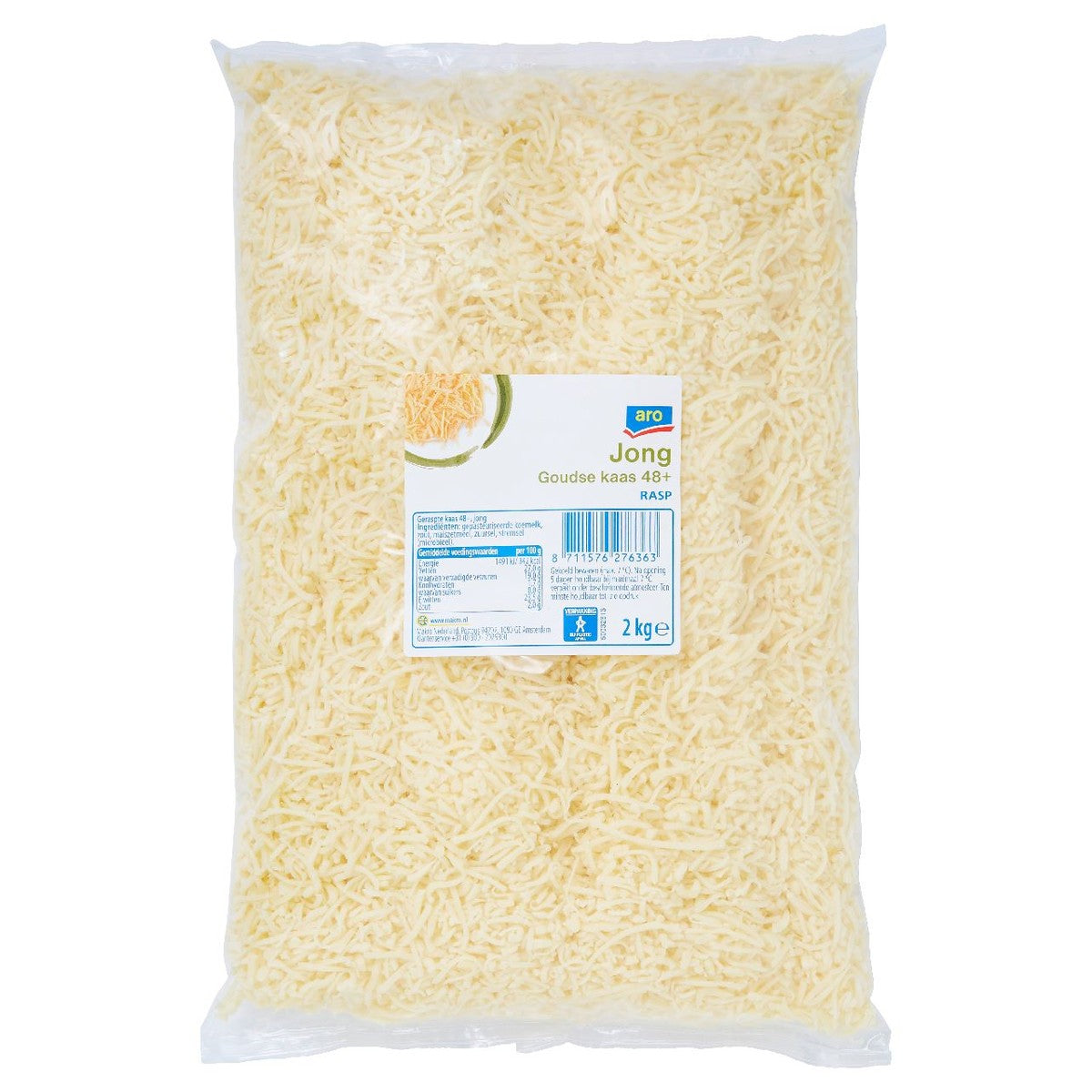 aro 48+ Gouda grated cheese young 2 kg