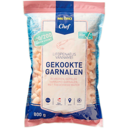 ASC Vannamei shrimp CPTO 100/200 800 g