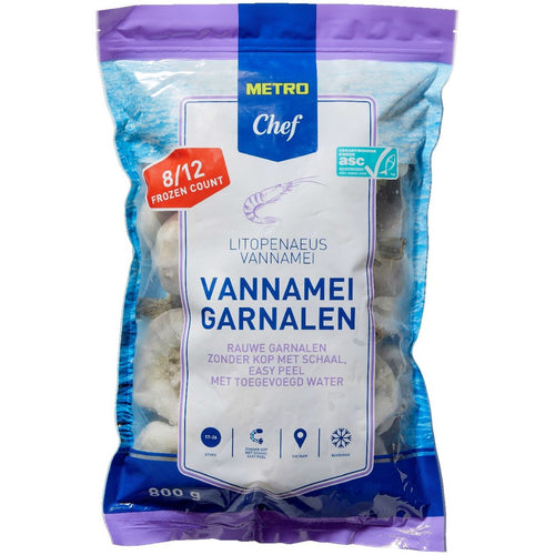 Asc Vannamei Hlso Ezp 8/12 800 g