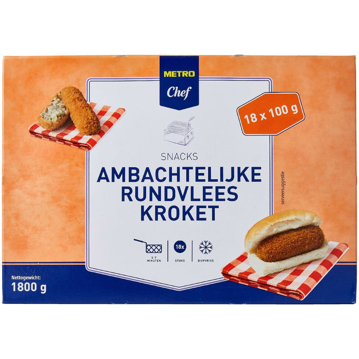 Traditional Beef Croquette 18 x 100 g