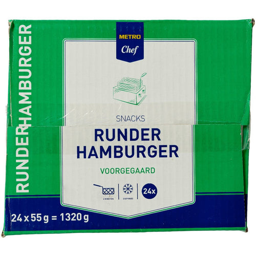 Beef hamburger 24 x 55 g
