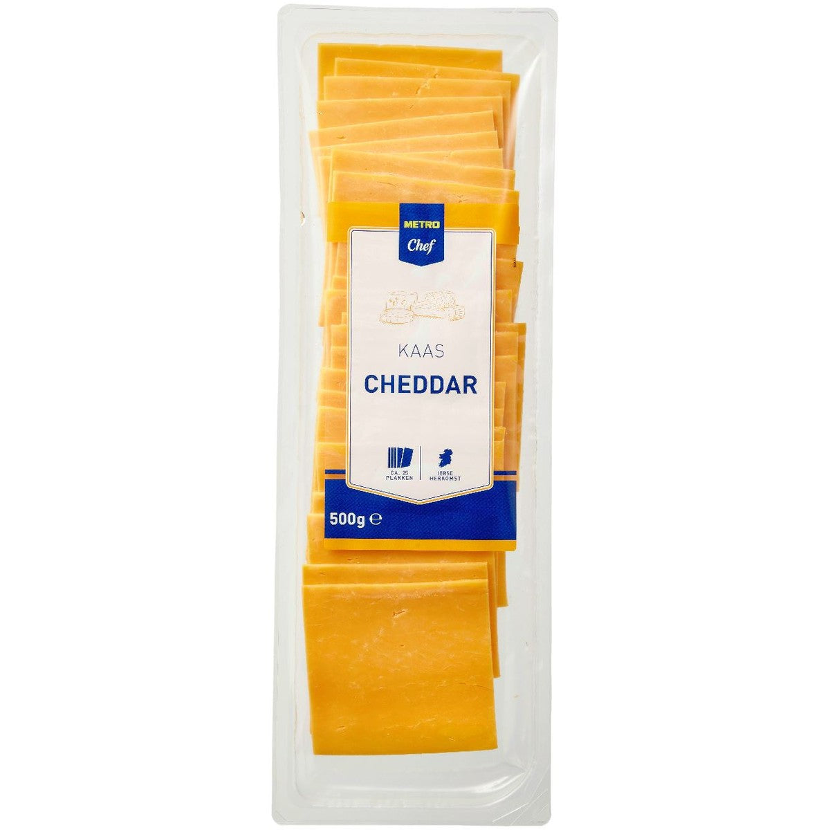 Cheddar 50+ sliced ​​500 g