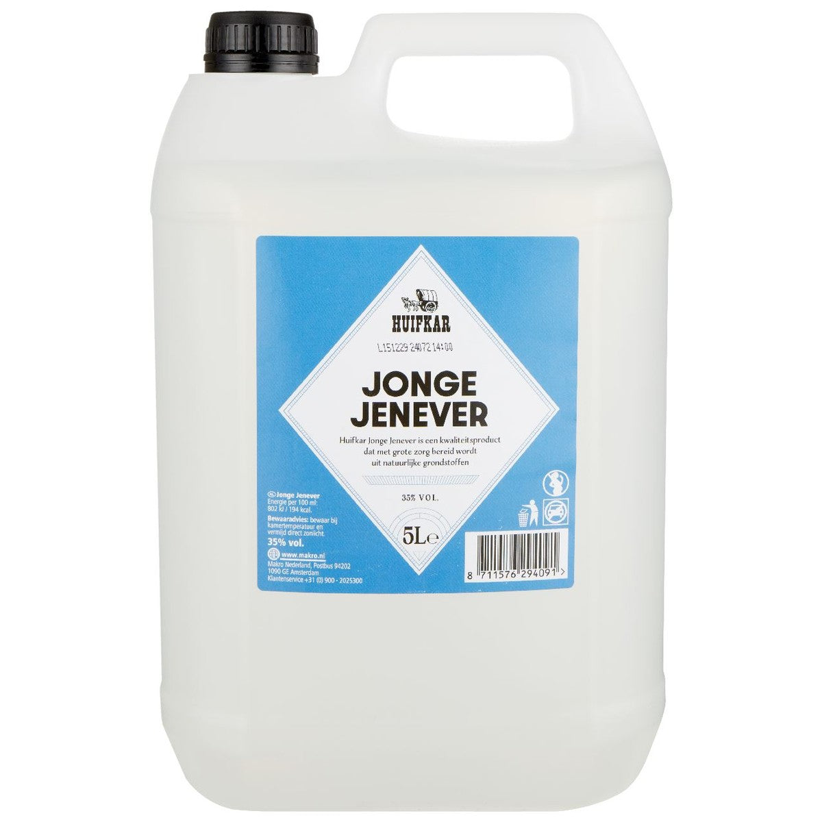 Covered wagon Young Jenever 35% Can 5 l