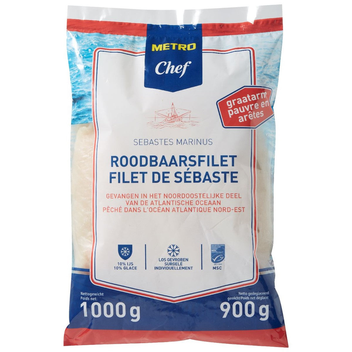 Msc Redfish fillet 1 kg