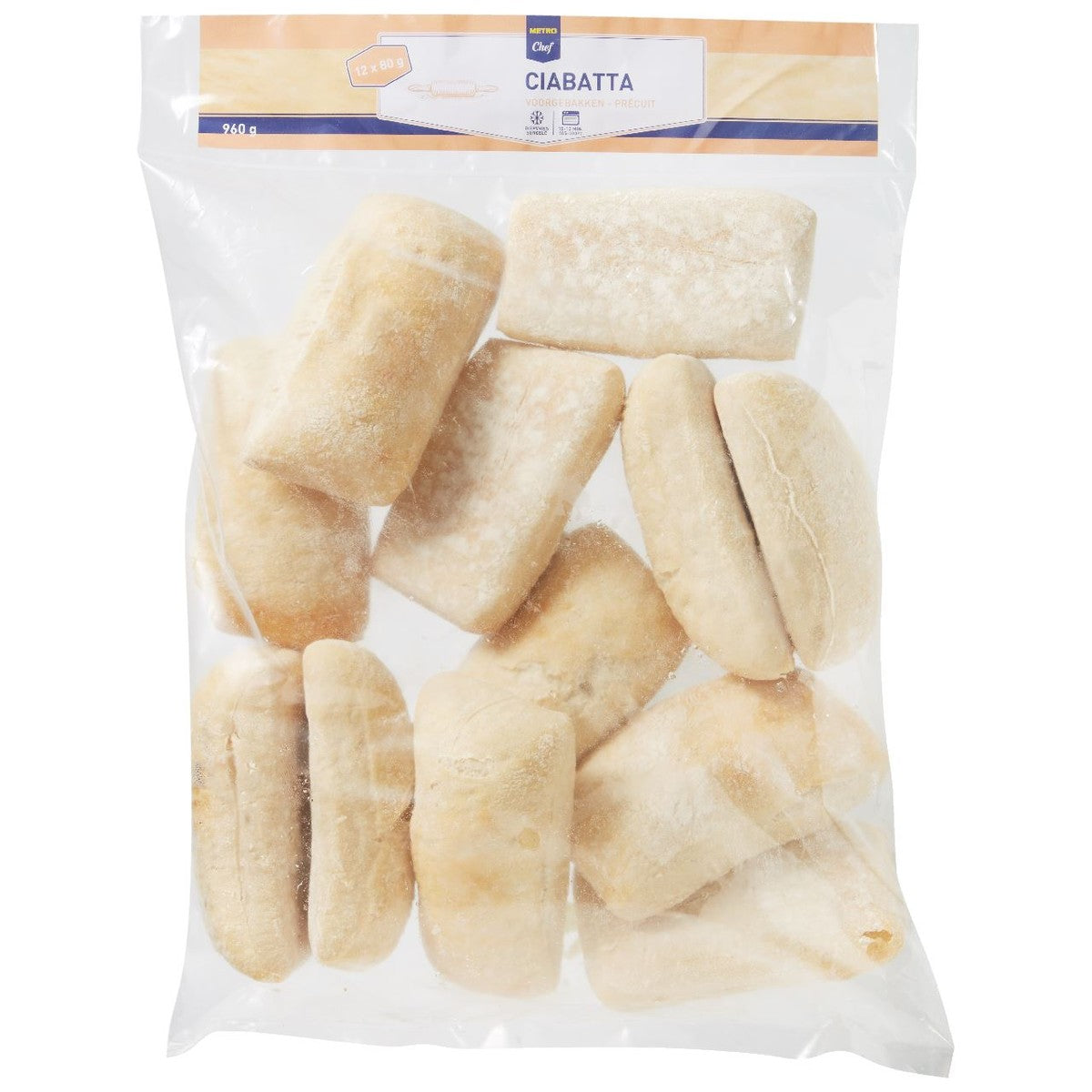 Ciabatta white 12 x 80 g