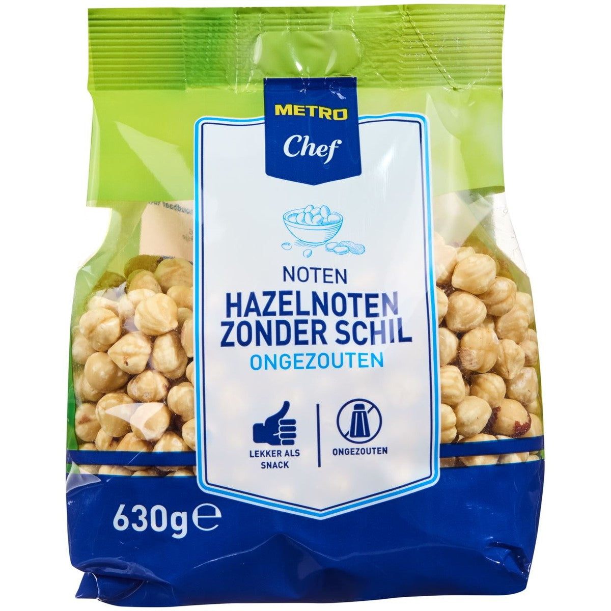Hazelnuts white 630 g