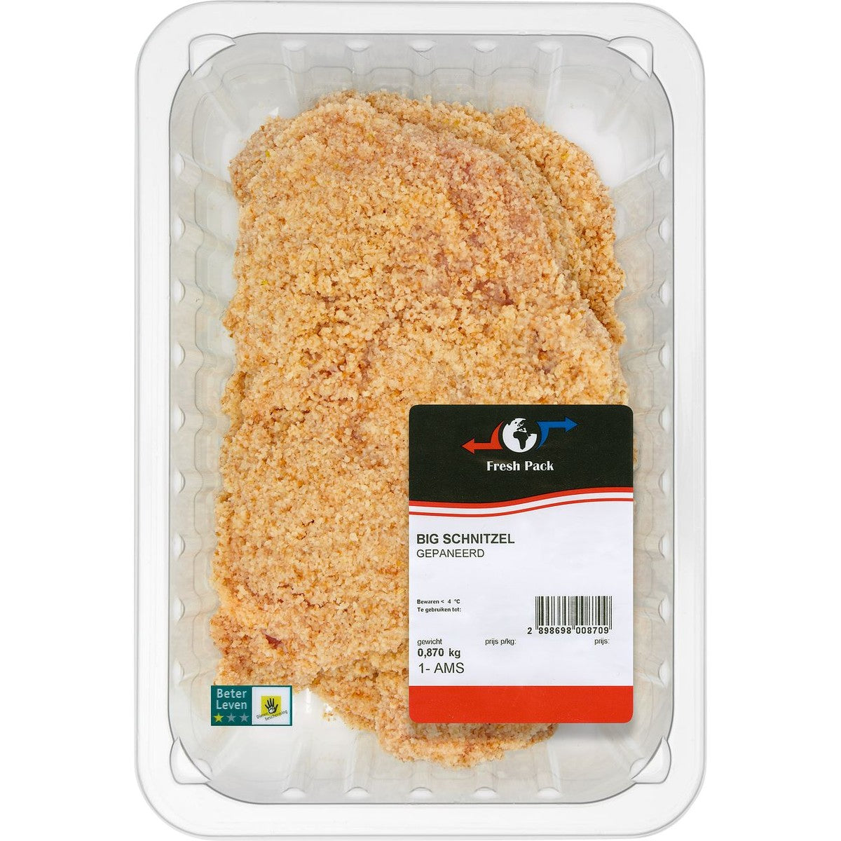 Pig big schnitzel 4 pieces 1 star better life