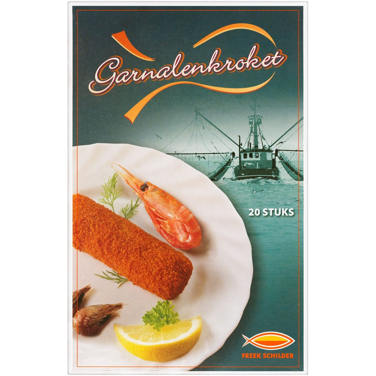 Freek Schilder Shrimp Croquette 20 pieces of 75 grams.