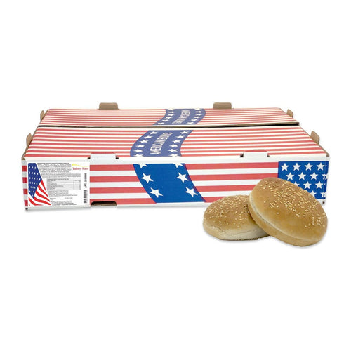 Bakery Stars Hamburger bun with sesame seeds 4 inch 48 x 55 g