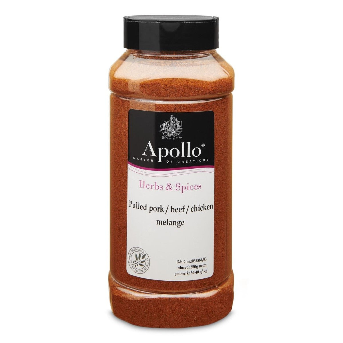 Apollo Pulled pork/beef/chicken 650 g