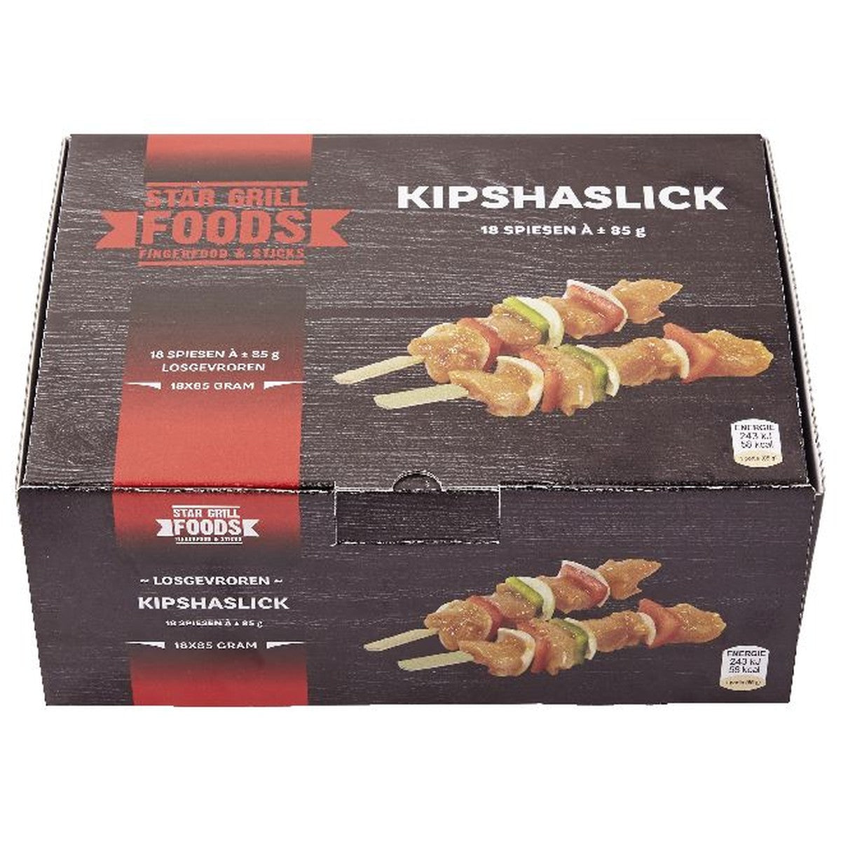 Star Grill Foods Chicken Shaslick 18 x 85 g