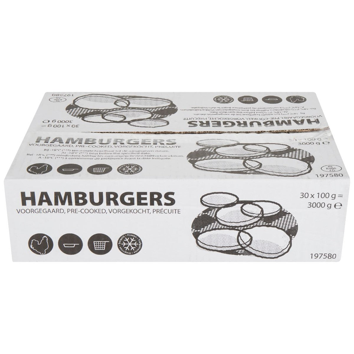 Hamburger 30 x 100 g
