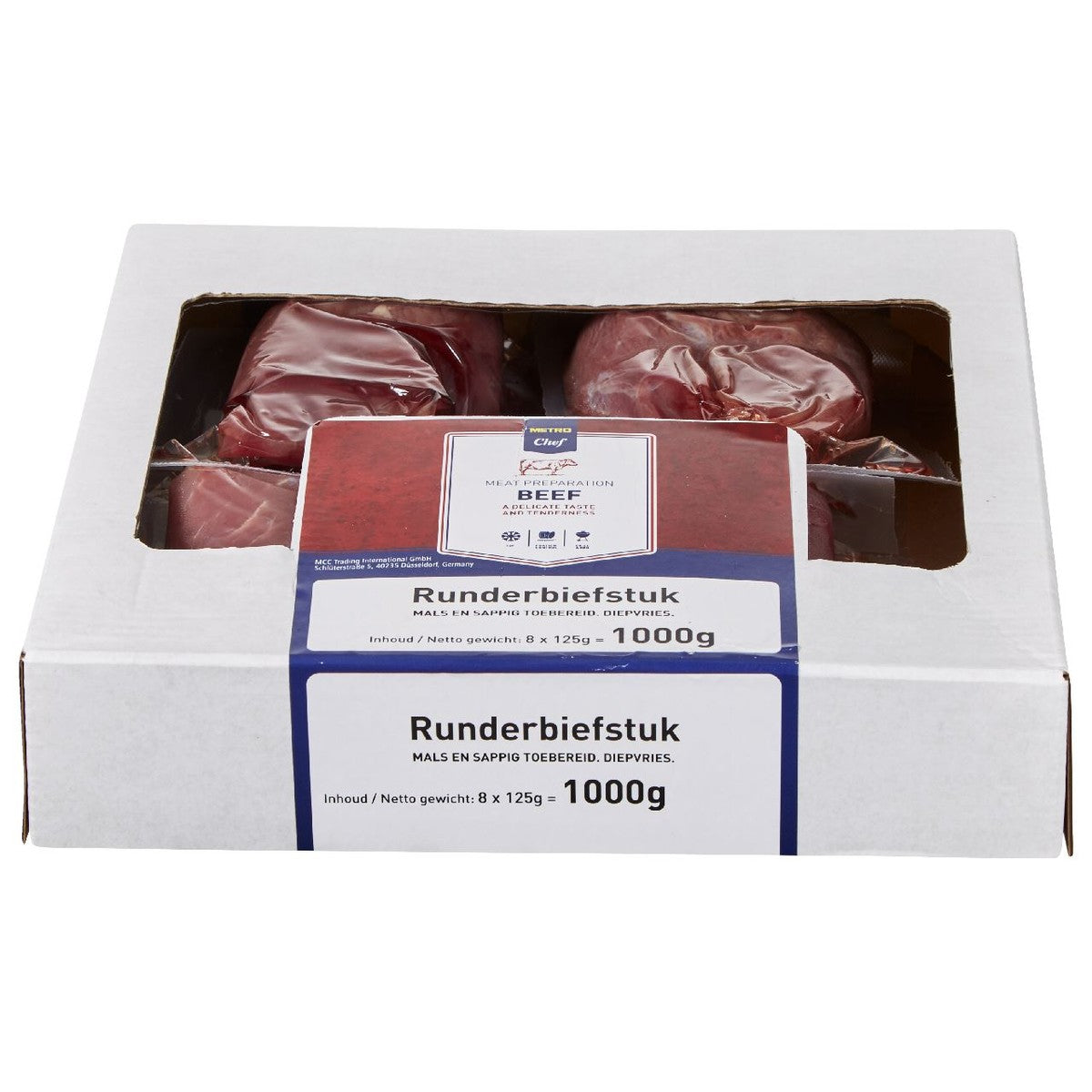 Steak Beef frozen 8 x 125 g
