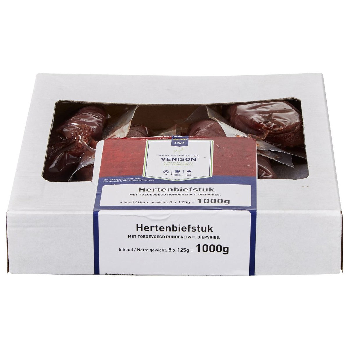 Frozen Wild Venison Steak 8 x 125 grams