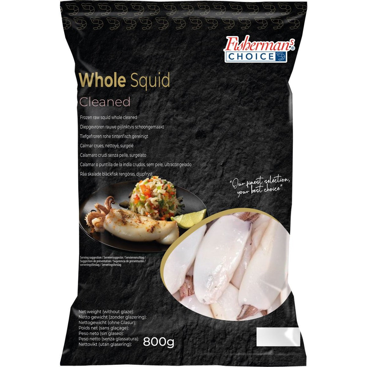 Fisherman's Choice Squid Whole frozen 800 g