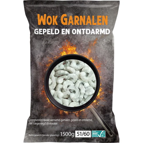 ASC Wok shrimps P&D 51/60 1.5 kg