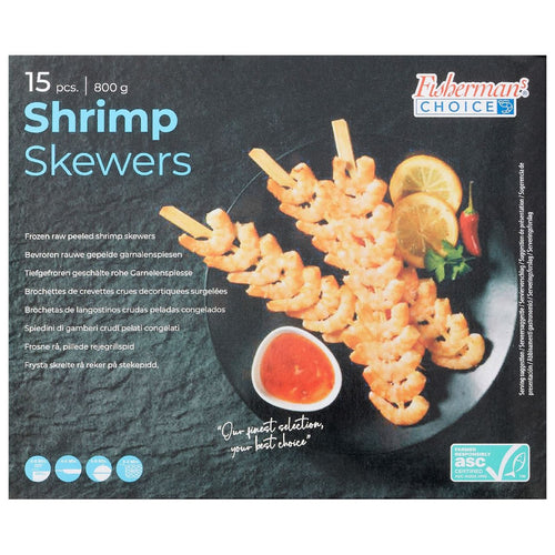 ASC Shrimp skewers 15 x 70 g