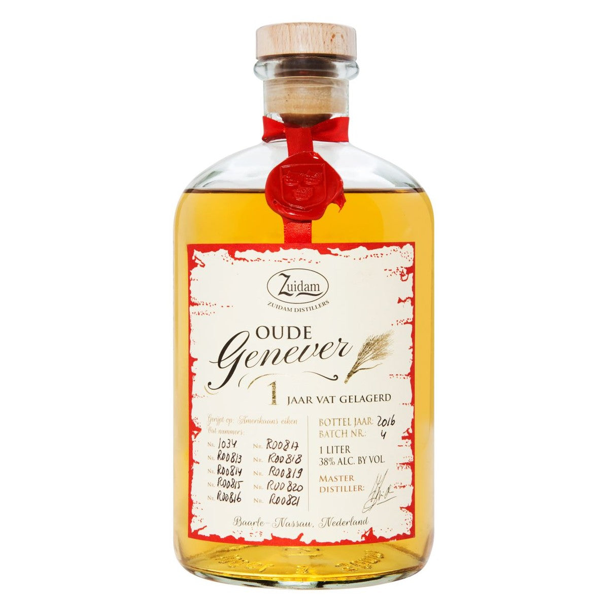 Zuidam Oude genever 1 year 1 l