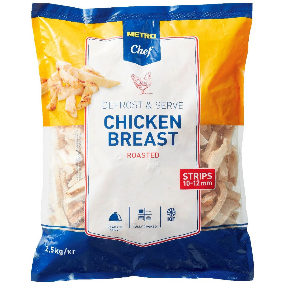 Halal fried chicken breast strips frozen 2.5 kg