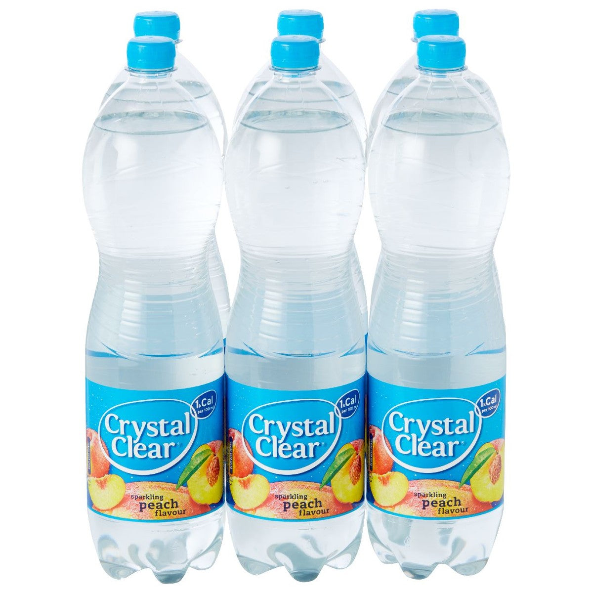 Crystal Clear Peach PET 6 x 1.5 l
