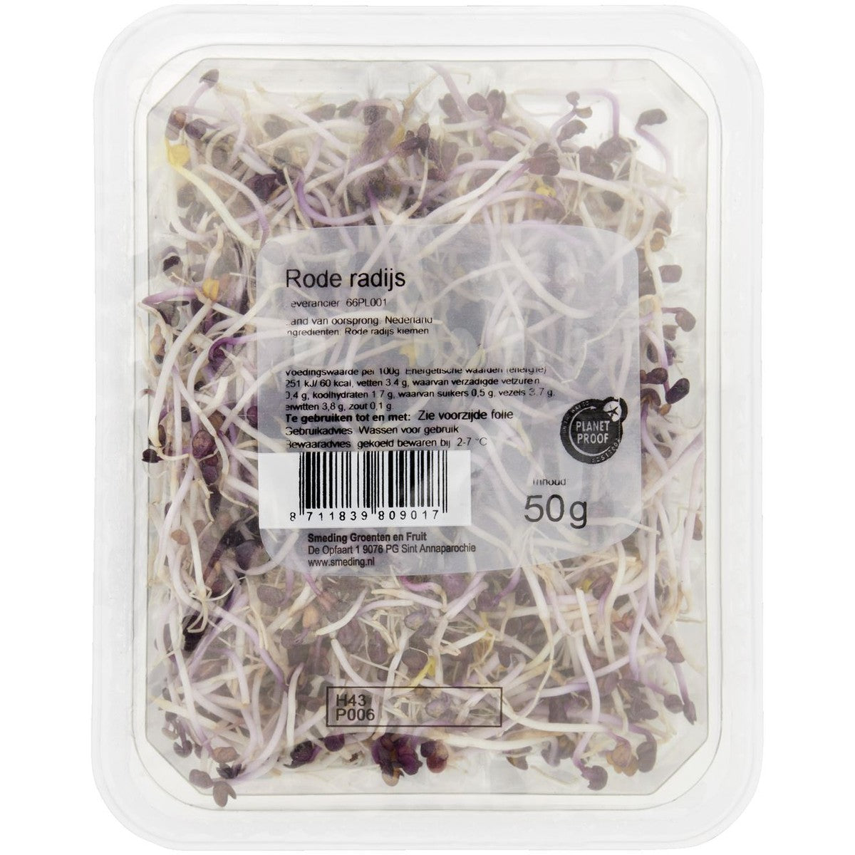 Red radish sprouts 50 g
