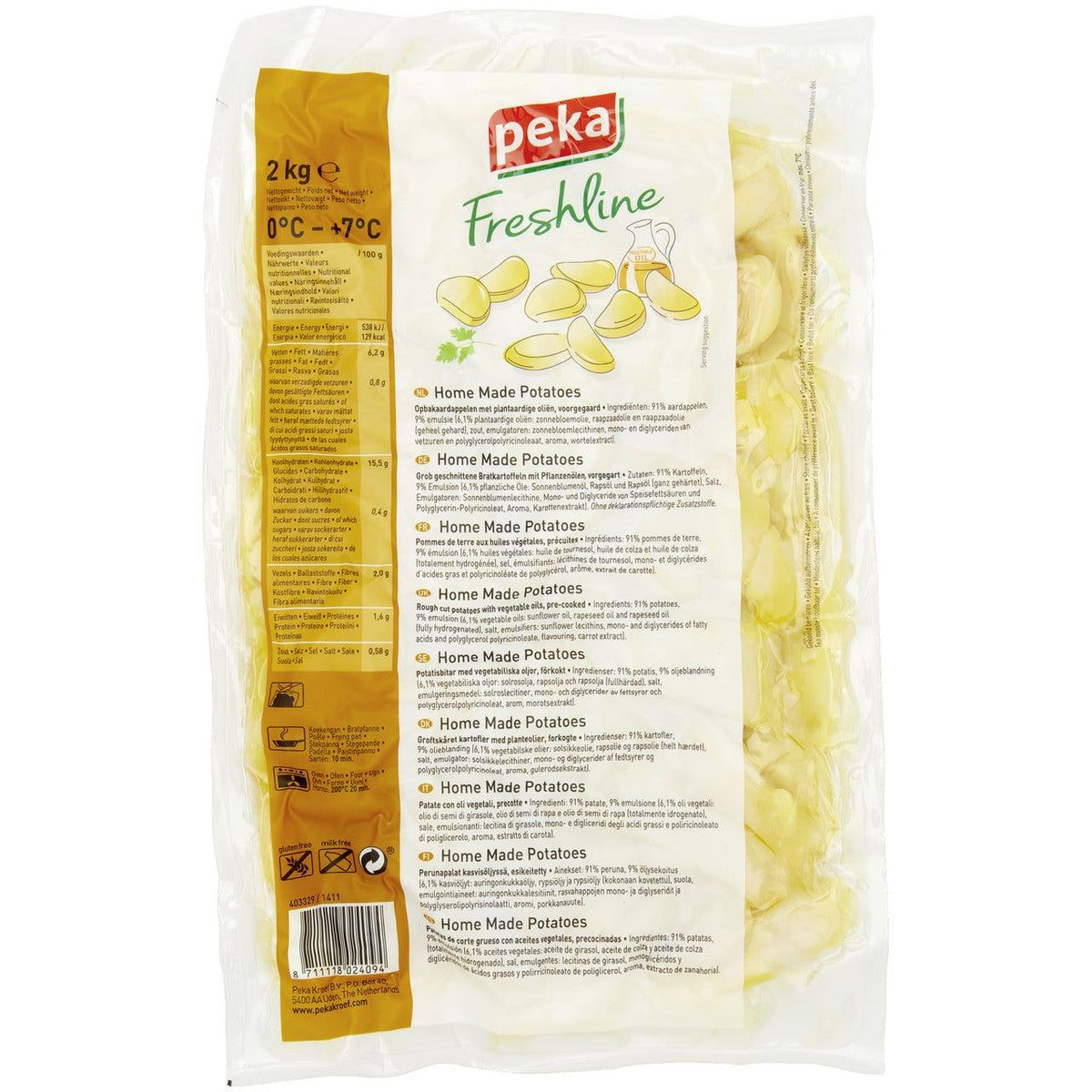 Peka Freshline Home Made Potatoes 2kg