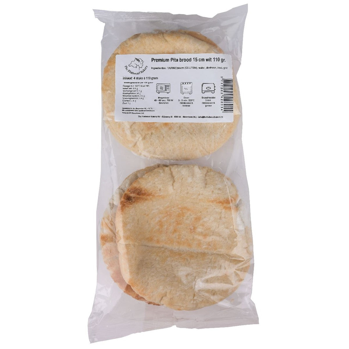 Bakery Stars Pita White 15 cm 4 x 110 g