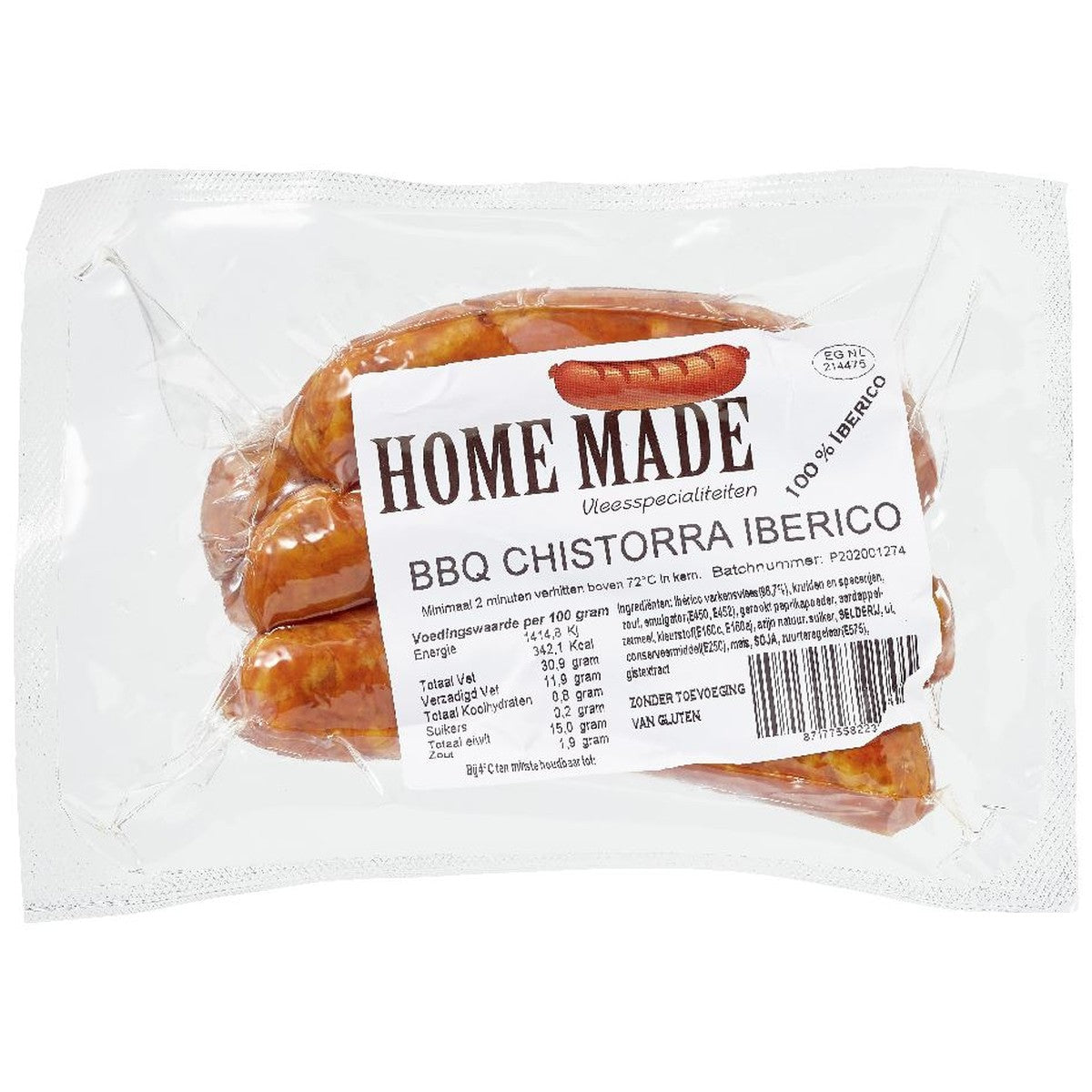 HOME MADE BBQ sausage Chistorra iberico 400 grams