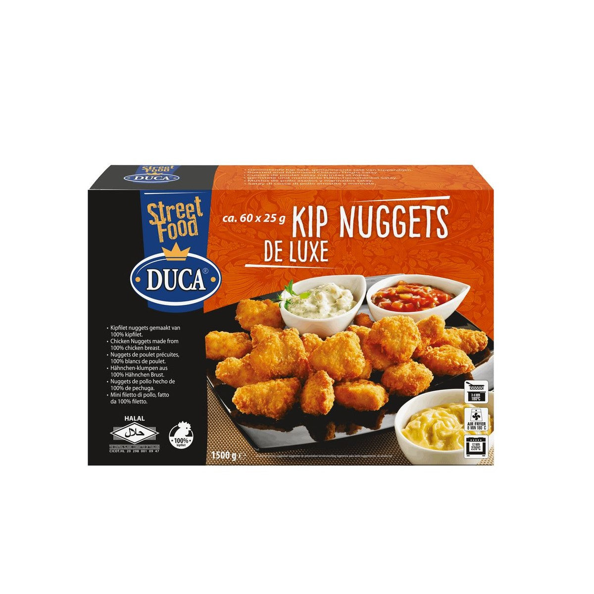Duca Street Food Chicken Nuggets de Luxe 60 x 25 g