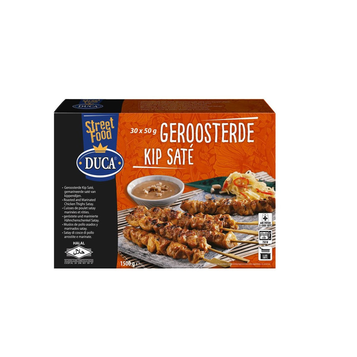 Duca Roasted Chicken Satay 30 x 50 g