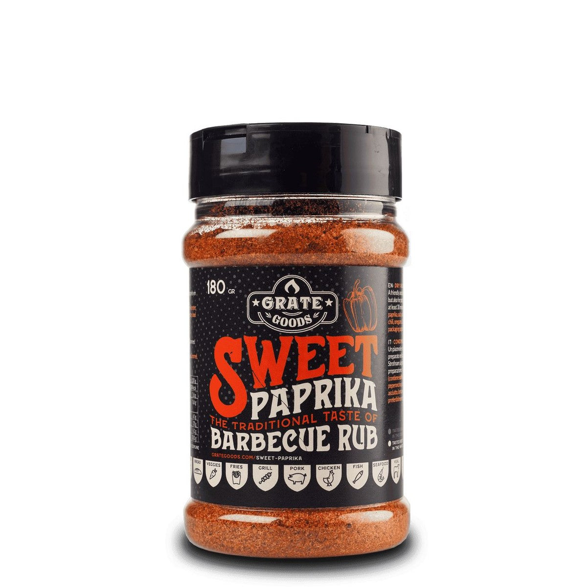 Grate Goods Premium Sweet Paprika BBQ Rub 180 g