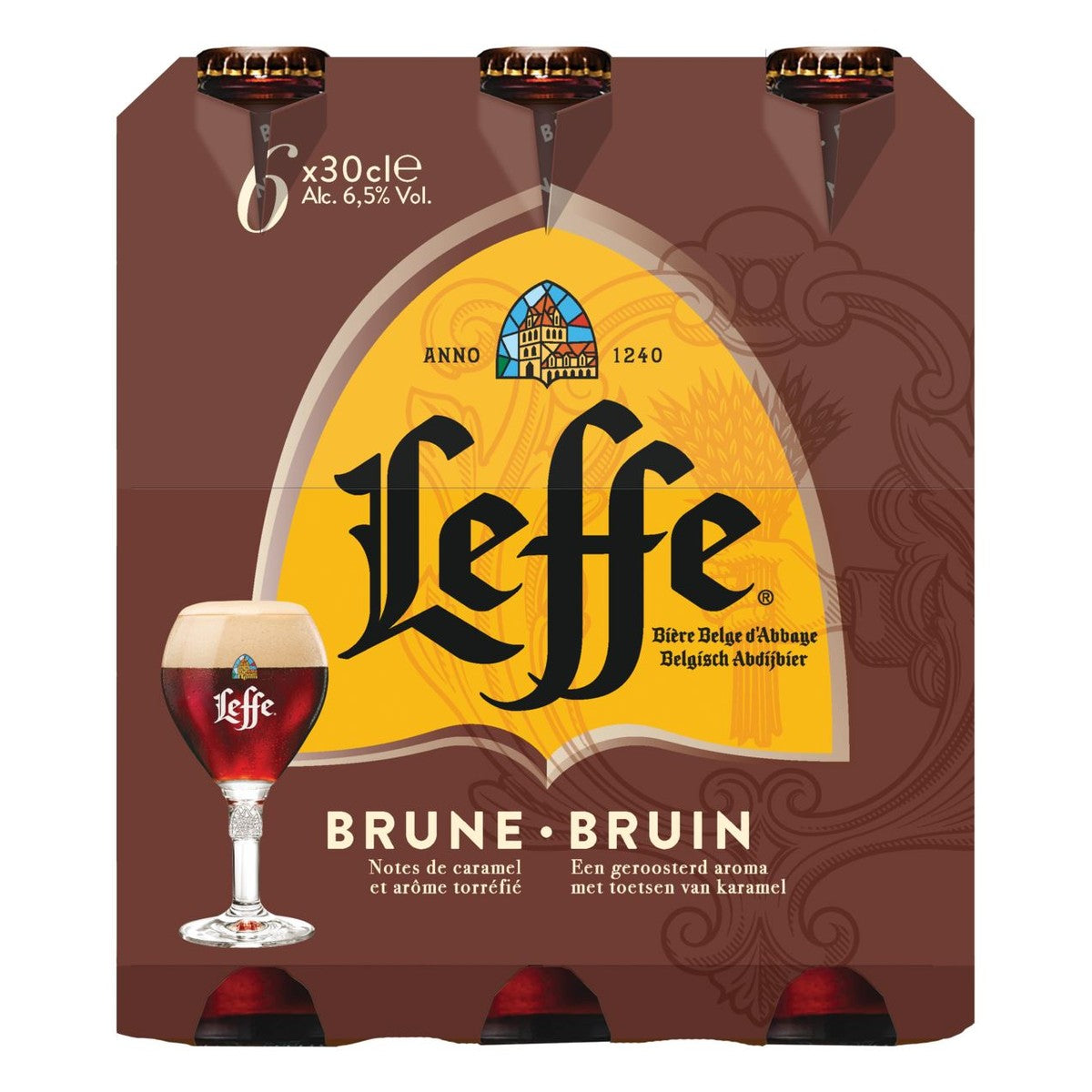 Leffe Bruin Belgian Abbey Beer 6 x 30 cl