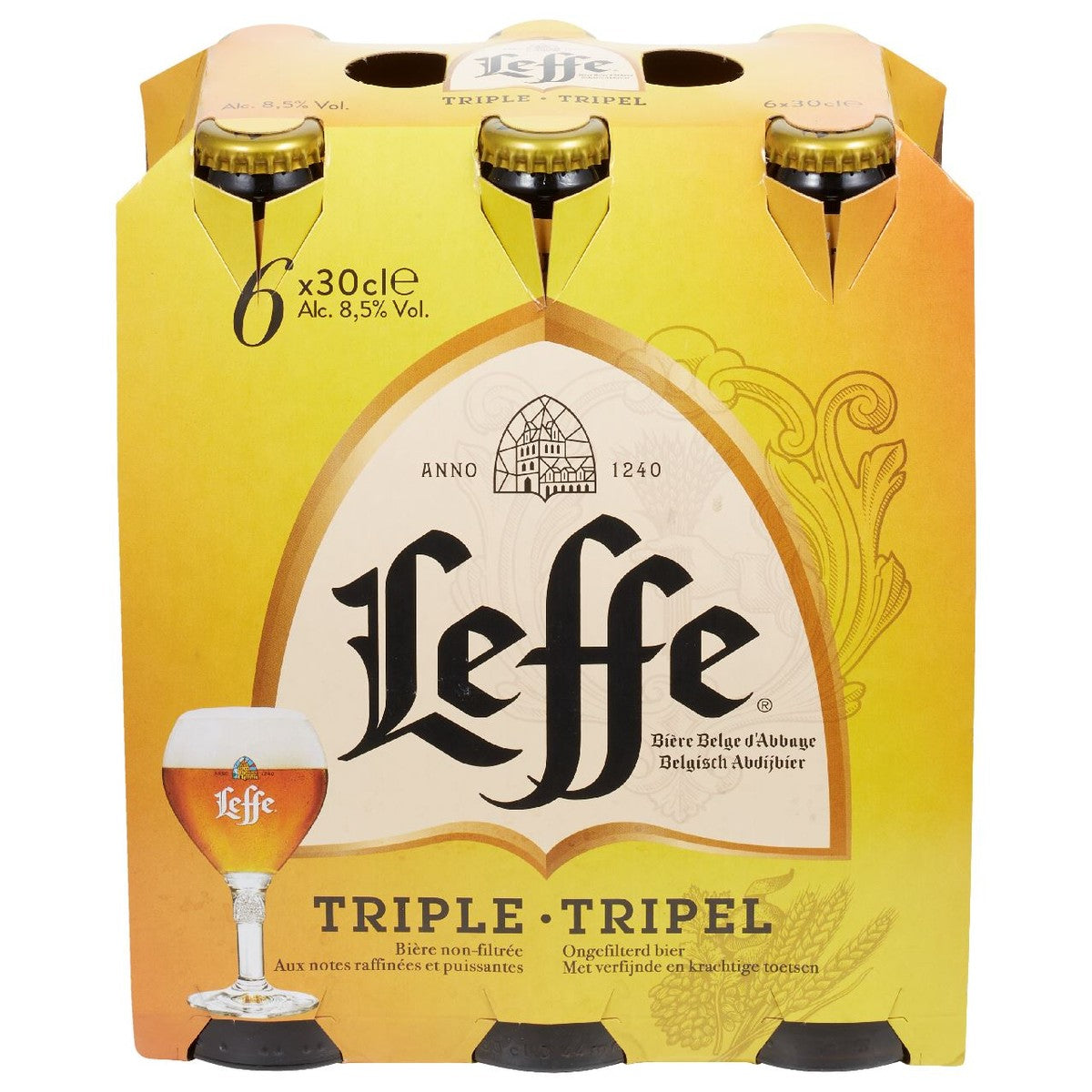 Leffe Tripel Belgian Abbey Beer bottles 6 x 30 cl 7%