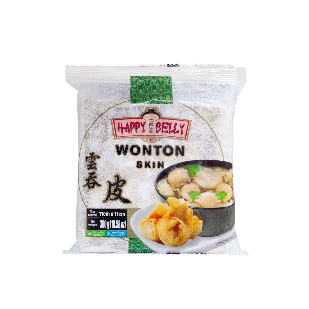 Happy Belly Wonton sheets 11 cm 300 grams