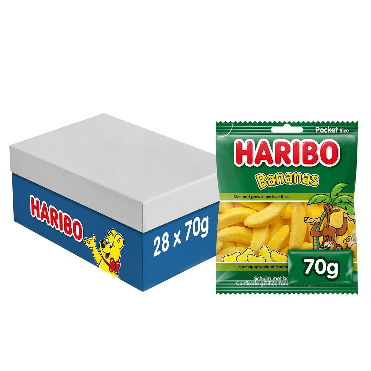 HARIBO Bananas 28 x 70 g