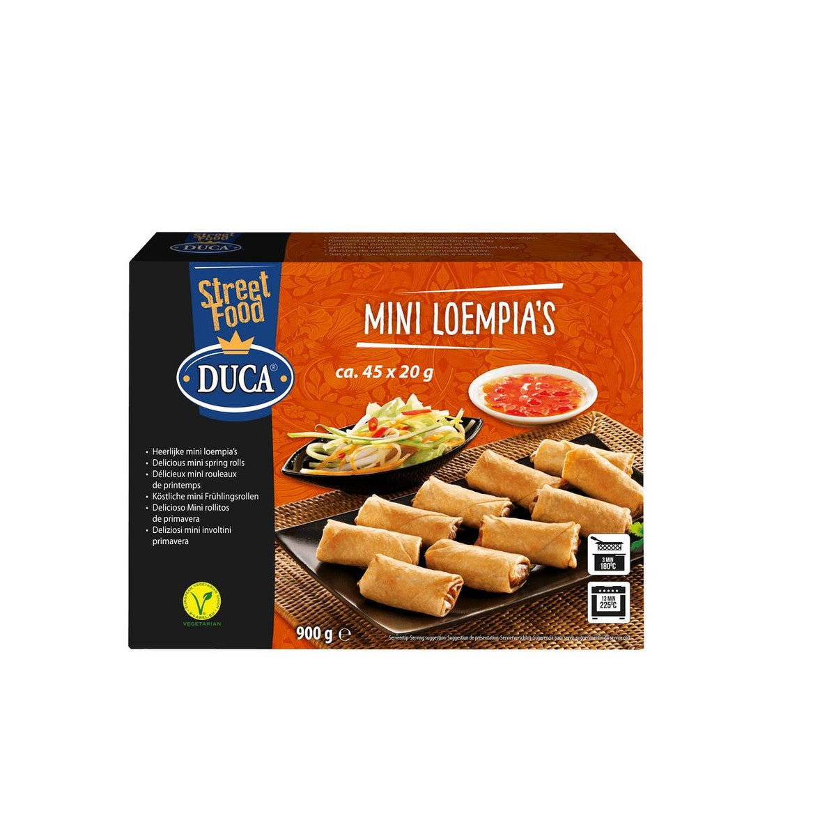 Duca Mini spring rolls vegetable 45 x 20 g