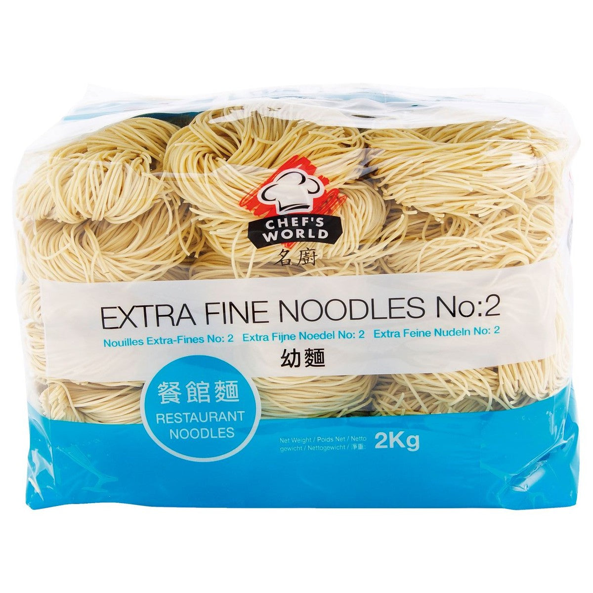 CHEF'S WORLD No.2 Extra Fine Noodle 2 kg