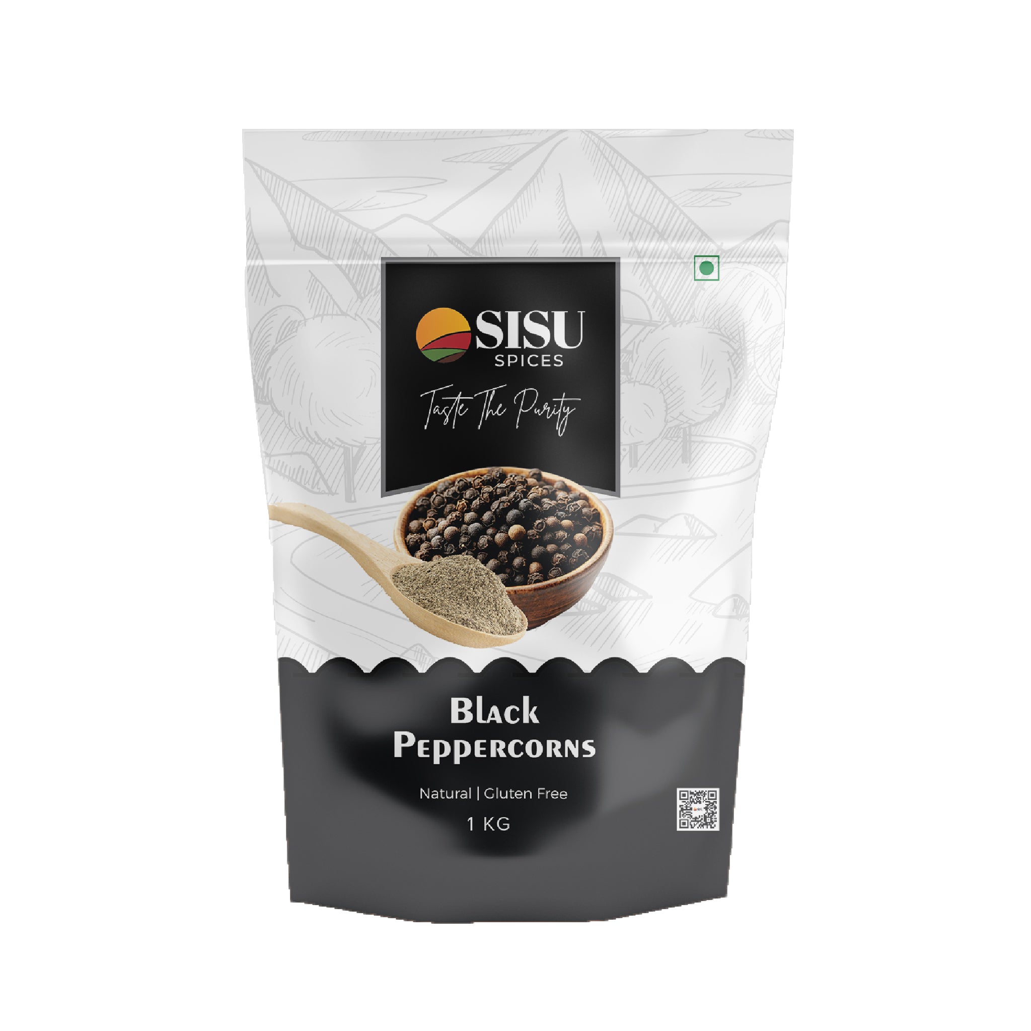 SISU - Black Peppercorns (400gms)