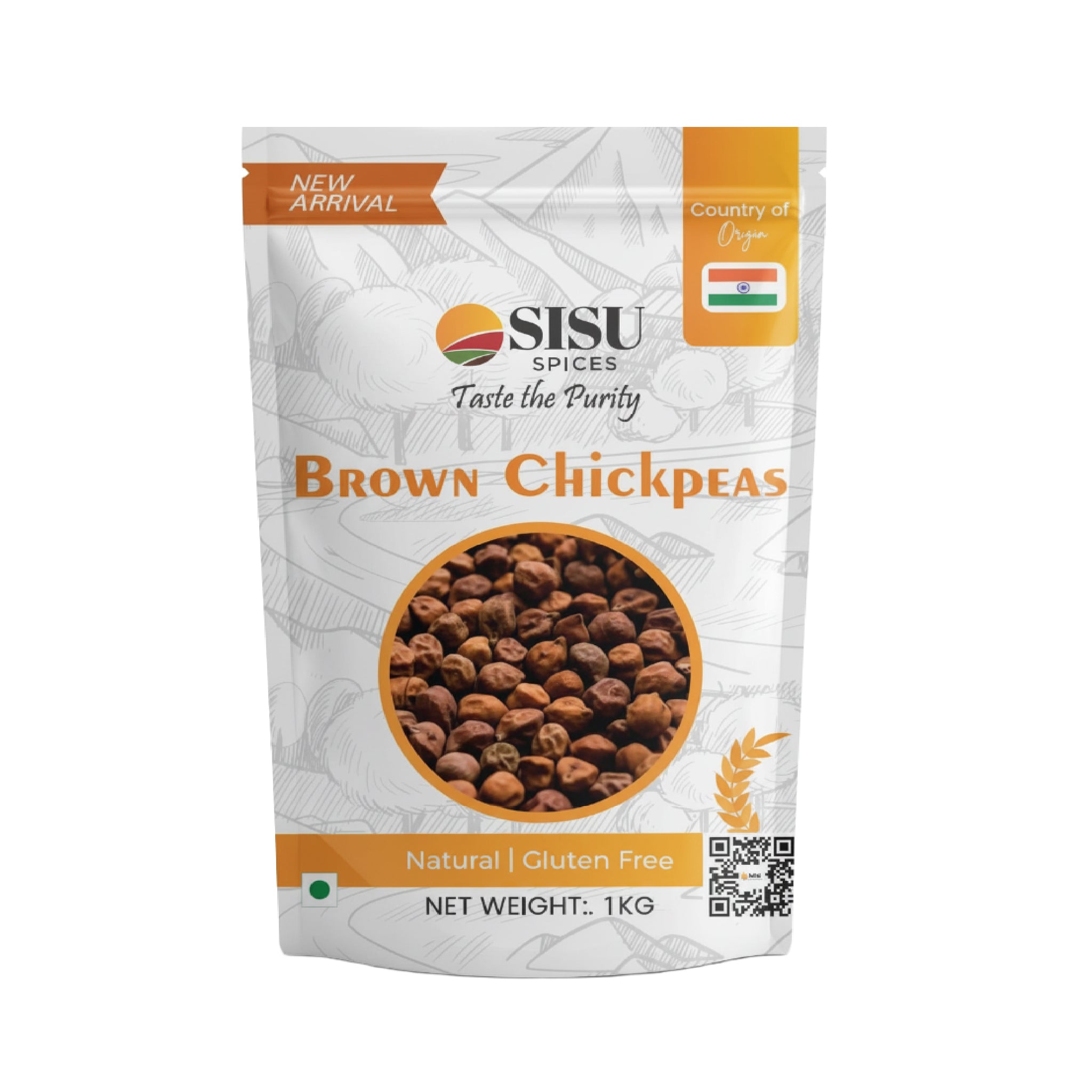 SISU - Brown Chick Peas (1kg)
