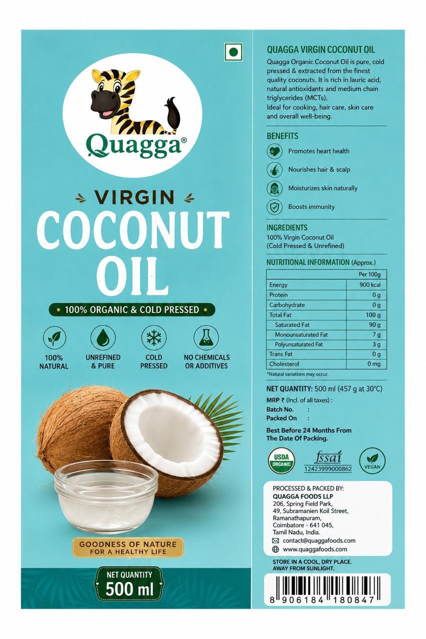 Quagga - Coconut Oil  (500ml)