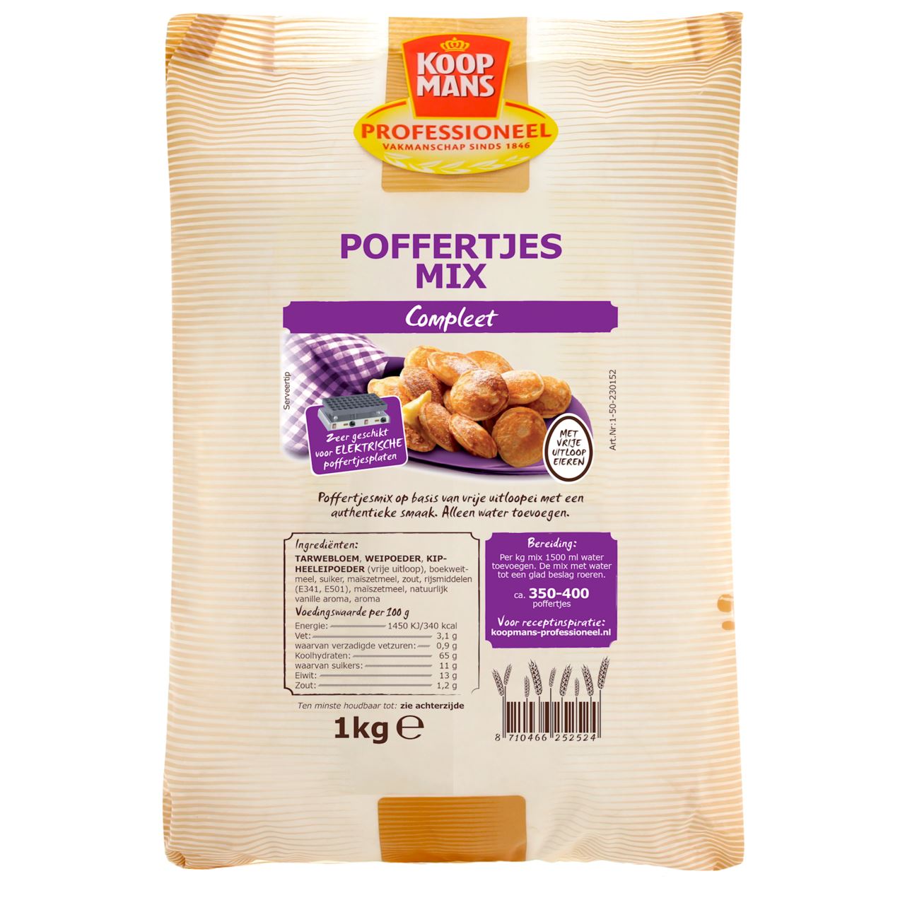 KOOPMANS PROFESSIONAL Poffertjesmix Complete 1 kg