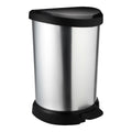 CURVER Decobin Pedal bin silver 20 liters