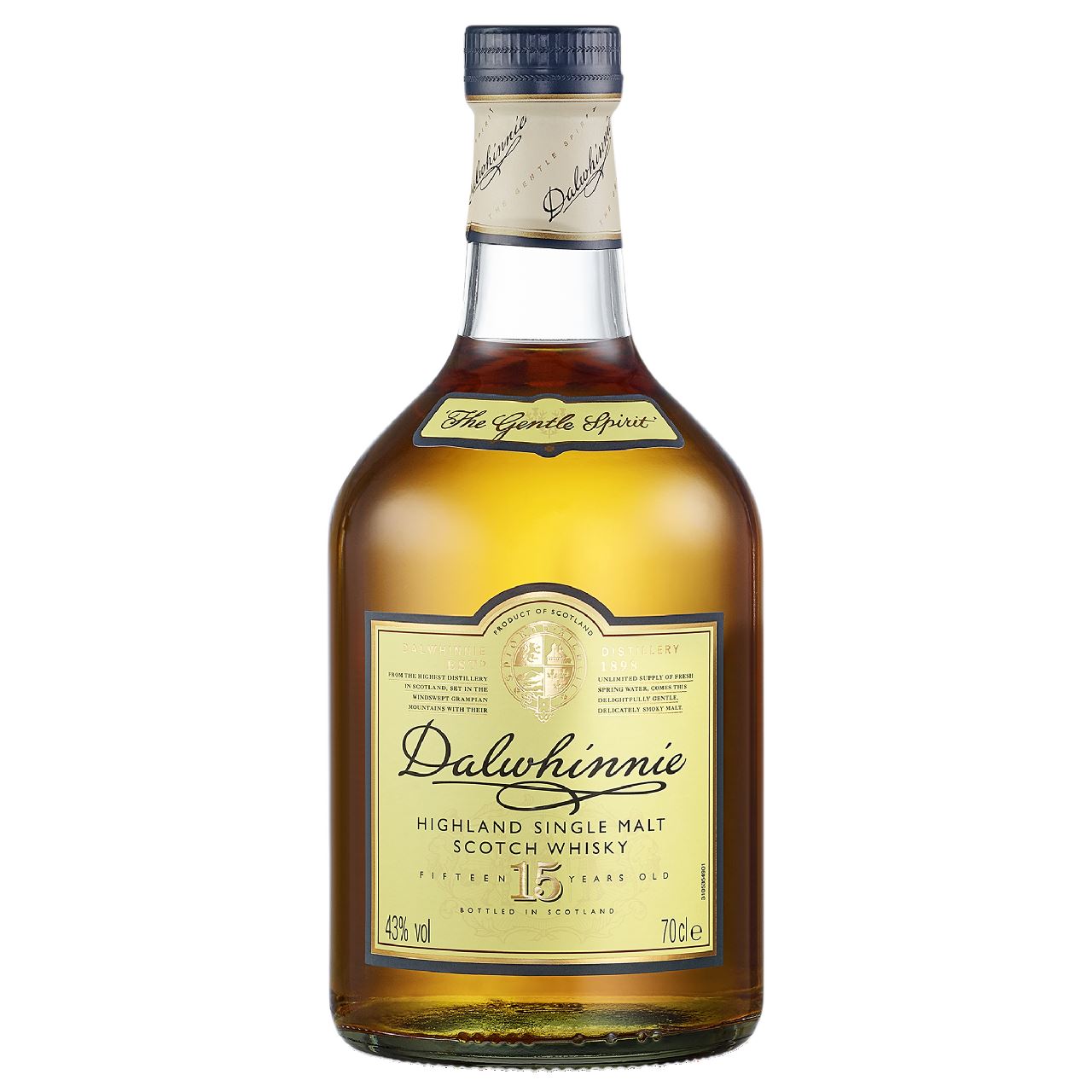 Dalwhinnie 15 Years Highland Single Malt Scotch Whiskey 70 cl 43%