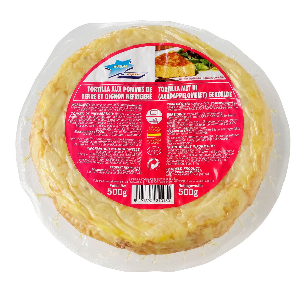 Uprena Tortilla Onion 500 g