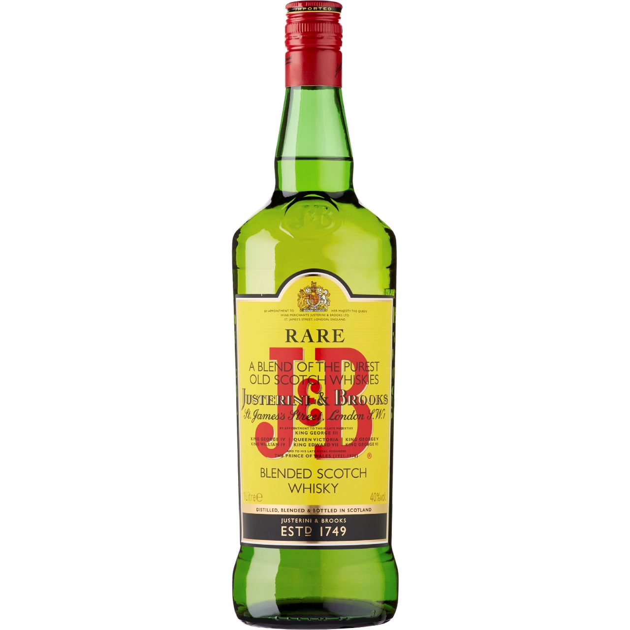 J&B Rare Blended Scotch Whiskey 1 liter 40%
