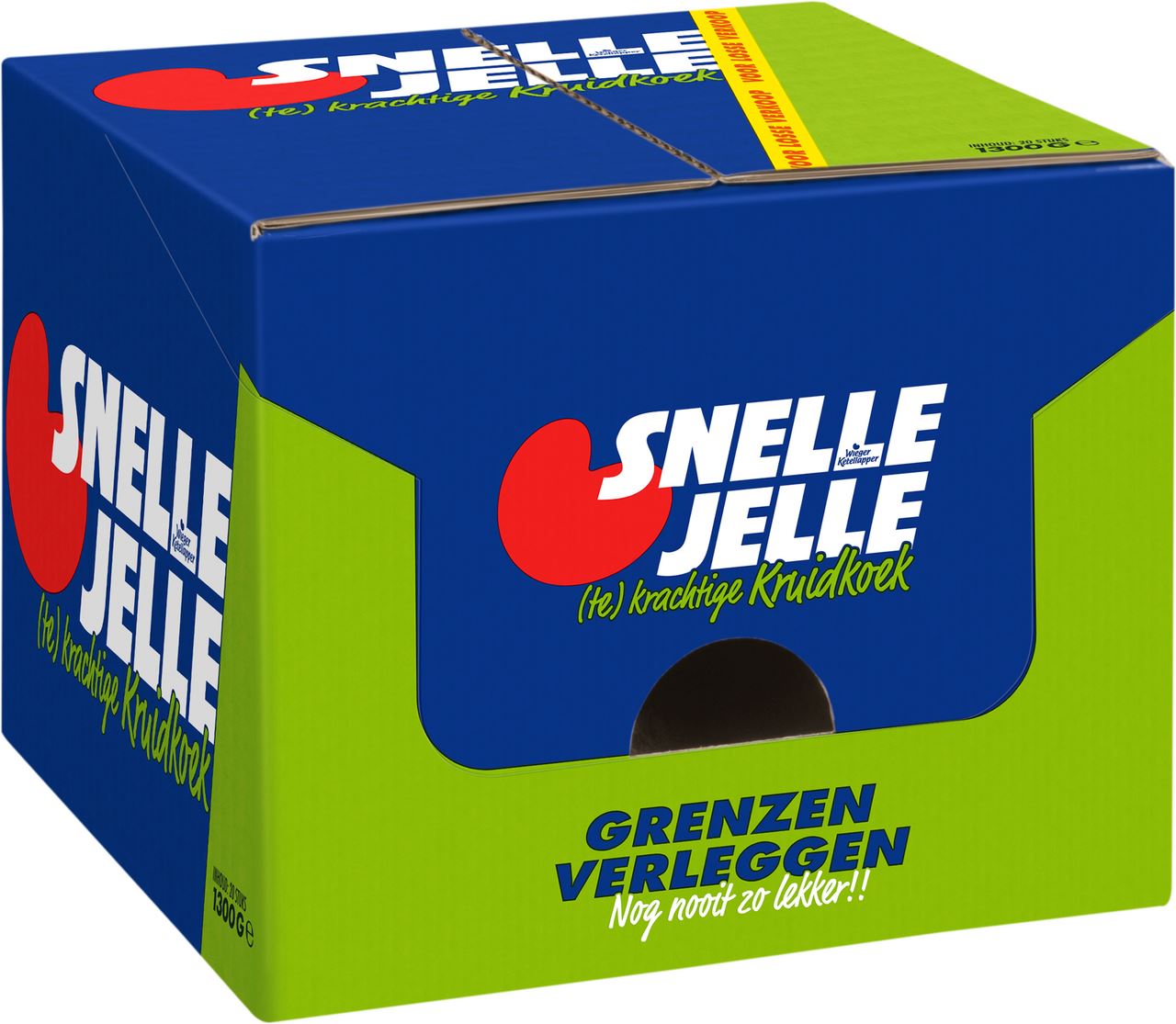 Wieger Ketellapper Snelle Jelle Kruidkoek Natural bars 20 x 70 g